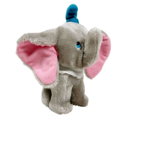 Vintage Dumbo Movie Plush Toy 8" Walt Disney Productions Elephant Stuffed Animal - Picture 4 of 9